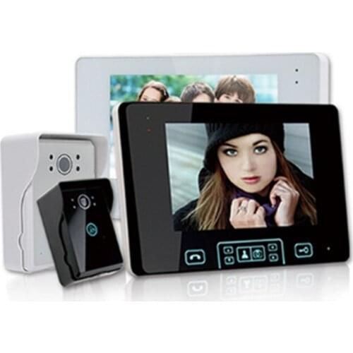 7 Inch Digital Wireless Video Door Phone Smart IP Video Intercom System Doorbell Camera Support Remote Unlock Touch Key