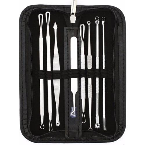 8Pcs Blackhead Acne Needles Pimple Blemish Extractor Blackhead Remover Pore Cleanser Needle Tool Face Skin Care Kit Acne Tools