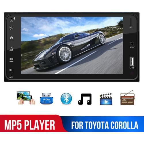 Vehemo Auto radio 7" Car Radio Audio Stereo 2DIN Mobile phone connection USB AUX FM Audio Player Radio Station With Remote Contr