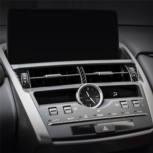 For Lexus NX 200 200t 300h Car accessories Air outlet panel decorate carbon fiber interior trim car stickers 3D Patch