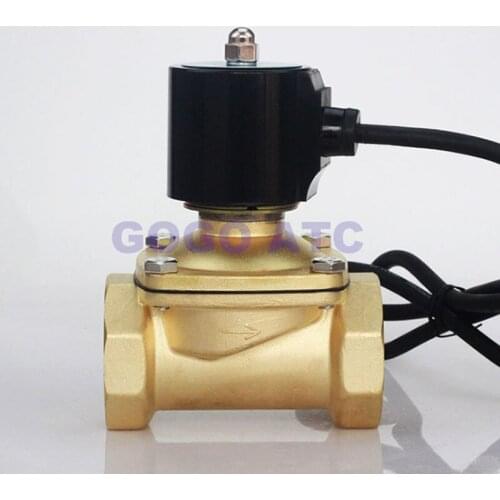 IP68 2 way 2A series fountain water solenoid valve 1-1/2" 2 inch 220V AC Normally close 2W400-40 2W500-50 large underwater valve