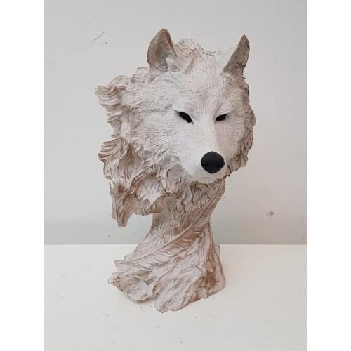 EU HOME DECORATION AROSE GRAY WOLF DECOR HOME OFFICE DECOR