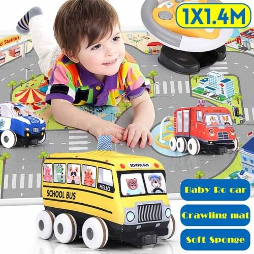 Play Mat Toys Car Climbing Pad Soft Sponge Rc Car Mat Crawling Pad set Funny Baby Mat Kid Blanket For Childrens Kids Gift