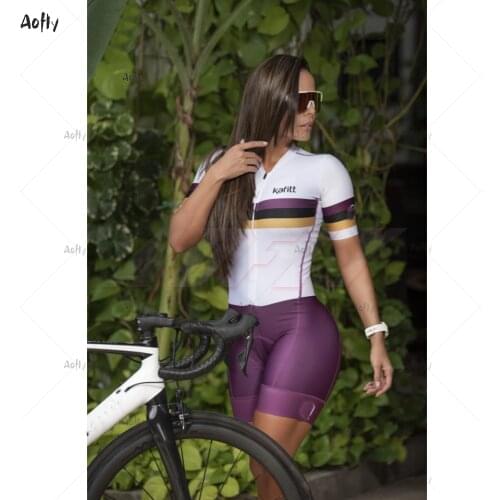 Kafitt Summer Line Silver White Purple Short Sleeve Monkey Female Cycling Suit Man Jumpsuit Cycling Clothing Triathlon Shorts