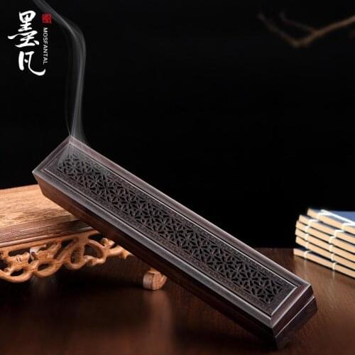Ebony lying incense box Zen grain fragrant clouds of incense to furnace oil burner purple sandalwood fragrance of sandalwood