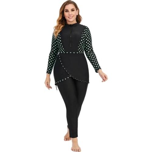 Maxi Muslim Swimwear Islamic Full Cover Modesty Padded Plus Size Summer Beach Swim Wear Arab Women Beachwear Burkini Swimsuit