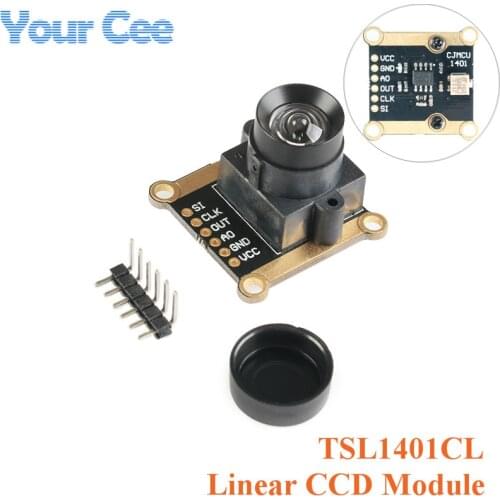 TSL1401CL Linear Sensor 128X1 Linear CCD Camera Sensor Ultra Wide Angle Lens 120 Degree Black and White Line Tracking Module