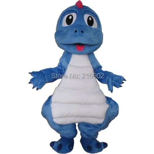 Cosplay costumes Blue Dragon Mascot Costume Blue Dragon Mascot Costume Party Dess Free Shipping