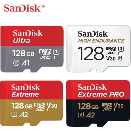 SanDisk Micro SD Card 32GB A1 MicroSDHC Memory Card 64GB 128GB 256GB MicroSDXC EXTREME PRO V30 U3 A2 4K UHD TF Cards