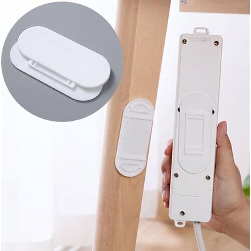 Wonderlife Wall-Mounted Sticker Punch-free Plug Fixer Home Self-Adhesive Socket Fixer Cable Wire Seamless Socket Fixed Device