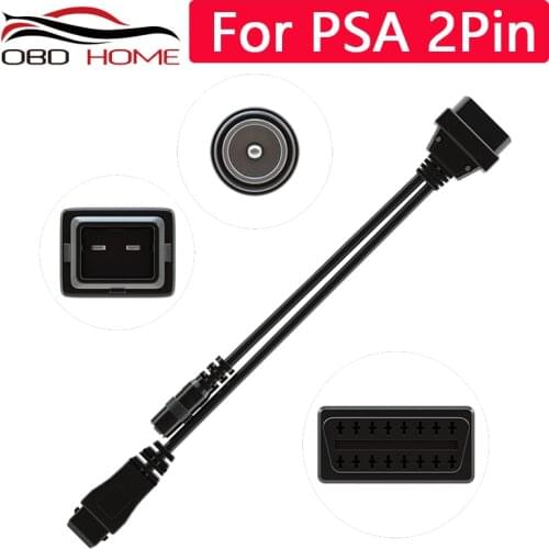 OBD FOR PSA-2Pin V2 Cable OBD2 FOR PSA 2Pin To 16Pin OBD2 Connector For audi 2p 2p For BMW 20PIN For PSA 30Pin Free Shipping