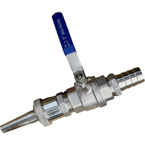 Water Gun Sprinkler Stainless Steel with Switch High Flow and High Pressure Irrigation Universal Direct Sprinkler