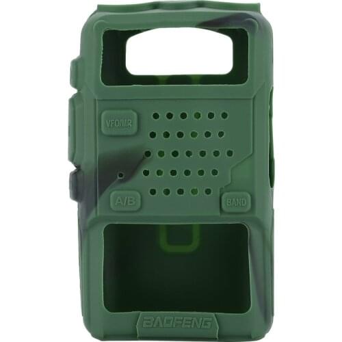 Silicone Rubber Cover Case Walkie Talkie Protection Cover Shell for BAOFENG UV-5R Two Way Radio F8+ UV 5R UV-5RE DM-5R