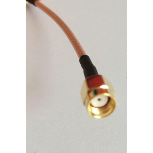 ALLISHOP 30CM WIFI-Antenna-Extender WiFi Wireless Antenna double shielded silver RG316D RP-SMA Male to SMA Female Connectors