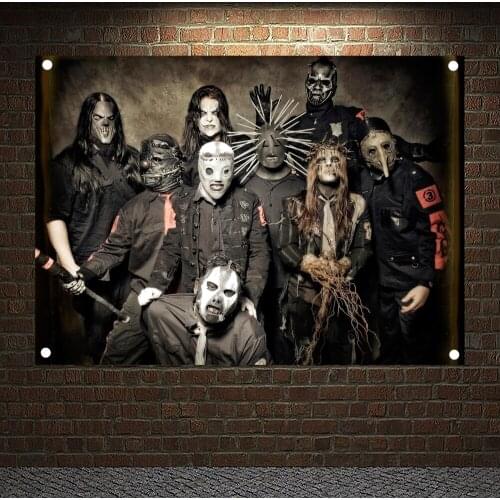 Macabre Art Rock Band Heavy Metal Music Posters Retro Cloth Art Flag Banner Wall Hanging Tapestry Bedroom Dormitory Home Decor C