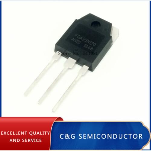 5PCS FGA25N120 FGA25N120ANTD 25N120 High-power IGBT tube NEW