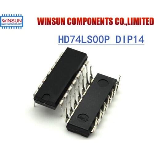 10PCS HD74LS00P DIP14 HD74LS00 DIP SN74LS00N 74LS00 SN74LS00 DIP-14 new and original