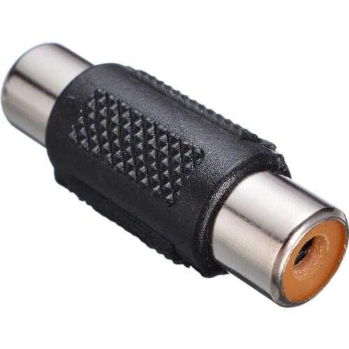 10pcs/lot RCA Audio Adapter New Silver Head RCA AV Female to Female Coupler Plug Stereo Audio Adaptor Connector