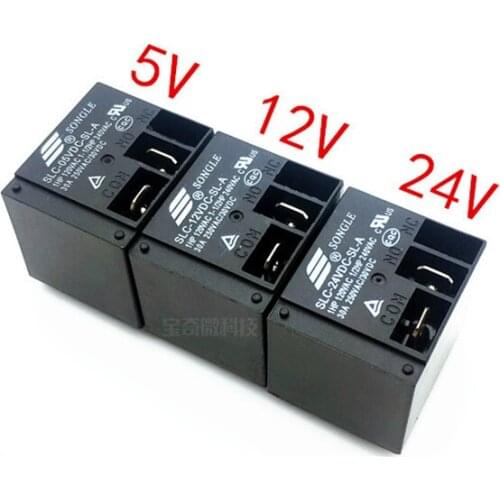 2PCS/LOT Relay SLC-05VDC-SL-A SLC-12VDC-SL-A SLC-24VDC-SL-A Set of conversions 4PIN 30A T91