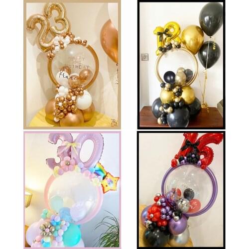 20inch Transparent Globes Clear Balloon For Kids Birthday Party Helium Bobo Balloons Wedding Christmas Baby Shower Decoration