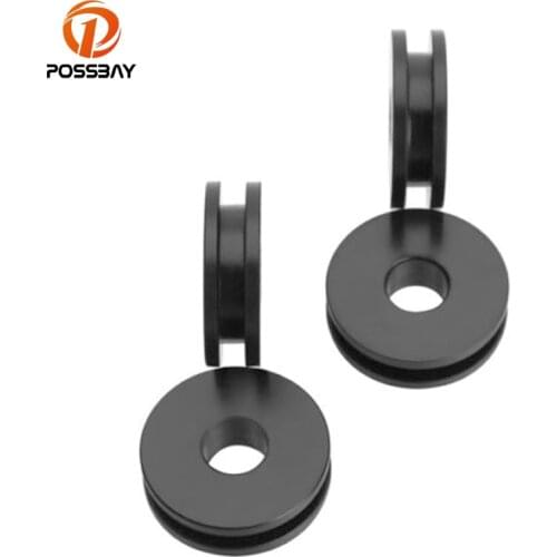 POSSBAY 4pcs Detachable Motorcycle Windshield Mounting Bushing Grommets fit for Harley Heritage Softail FLSTC 2000-2017