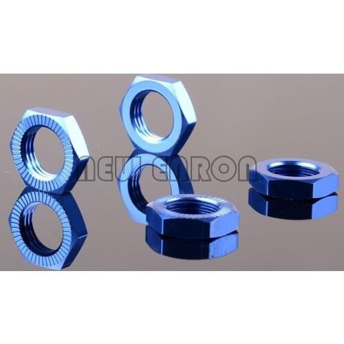 #7758 4Pcs Aluminium 17mm Wheel Hex Nuts Mount Splined Serrated For RC CAR Crawler Part 1/5 Traxxas X-MAXX X MAXX 8S 77086-4