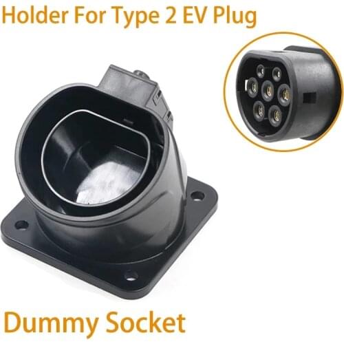 Car Connector EV Charger Cable -Holster For Type2 EVSE IEC 62196-2 Station Plug Holder AC Dummy Socket