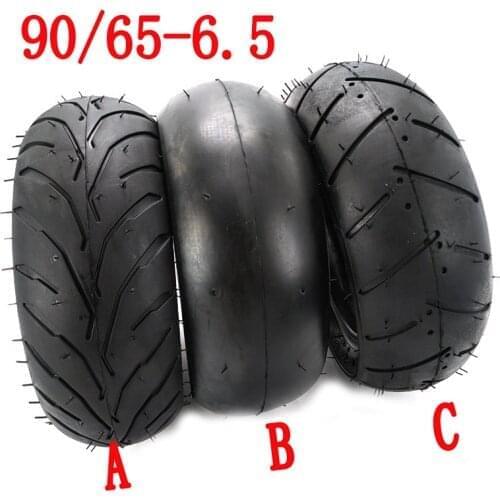 Size 90 / 65-6.5 Inch Tubeless Tire And Tube Vacuum Tire Set, Suitable For 47cc 49cc Mini Pocket Bike Motorcycle Electric Scoote