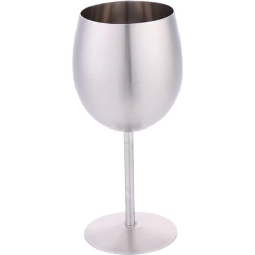 Wine Glass 300ml Stainless Steel Multi-functional Sanding Champagne Glass Wine Glass Goblet Kitchen Accessories Bar Trendy