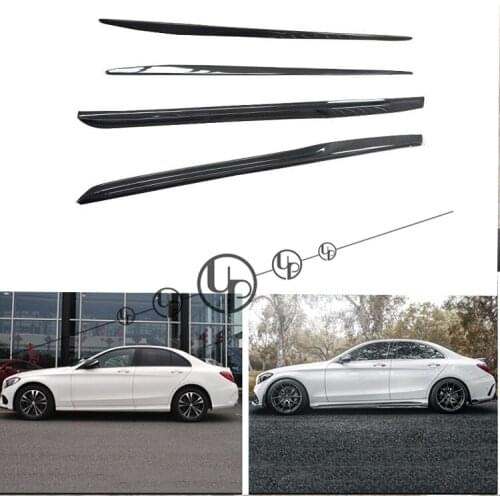 W205 C63 side skirts carbon fiber parts fit for W205 C63 facelift to PS-M style side skirts carbon fiber