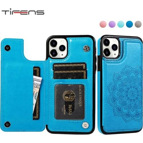 Luxury Flower Leather Wallet Case For iPhone 12 Mini SE 2020 Coque For iPhone 11 Pro XS Max XR X 6 6s 7 8 Plus 5 5s Phone Cover