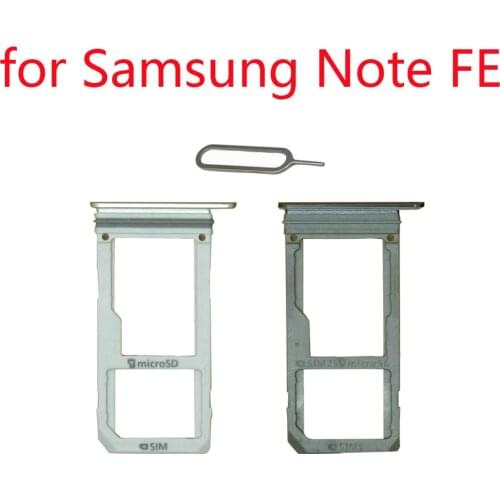 SIM Card Tray Holder For Samsung Note FE N935 Galaxy Note Fan Edition Original Phone Housing New Micro SD SIM Card Adapter Slot