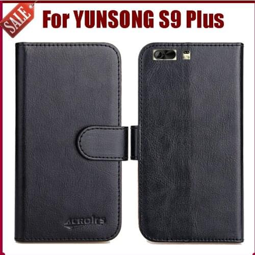 Hot Sale! YUNSONG S9 Plus Case New Arrival 6 Colors High Quality Flip Leather Protective Cover For YUNSONG S9 Plus Case