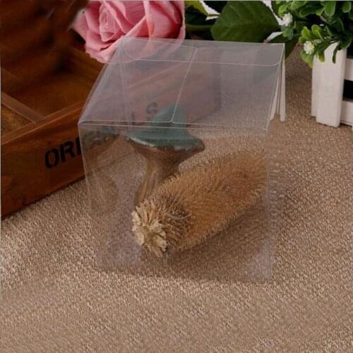 Hot 3cmx3cmx3cm cube clear plastic PVC boxes transparent gifts box apply to candy/toys/birthday/jewelry packaging boxes