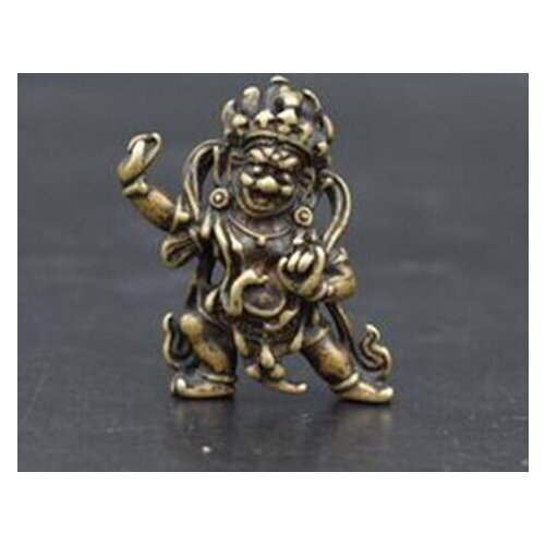 China collection archaize brass Buddhism Vajra Buddha small statue