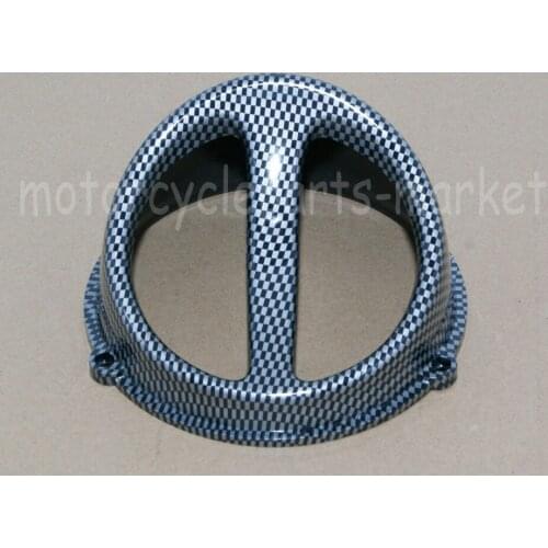 High Performance Carbon Fiber Fan Cover Air Scoop Cap Gy6 125cc 150cc Chinese Scooter 152QMI 157QMJ Engine