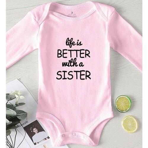 Baby Boy Clothing Toddler Girl Rompers Kids Outfits Printing Sister Infant Shower Gifts Jumpsuits Newborn Winter Costume