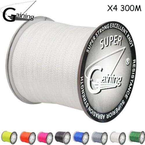 Baid Fishing Line 4 Strands 300M/327Yds Multifilament Line Cord Fishing X4 Threads Braided Fishing Wires PE Line 8-120lbs