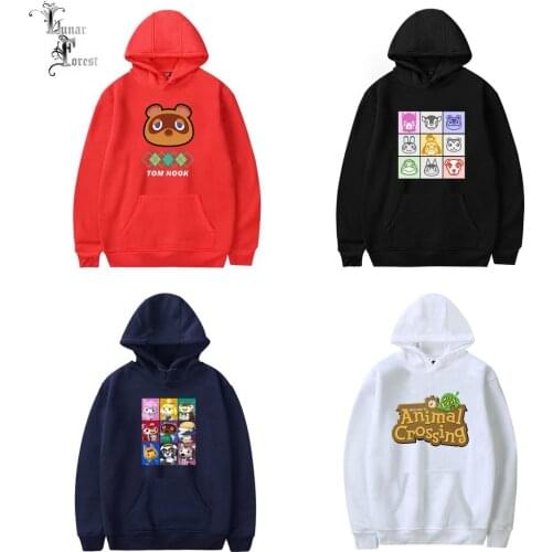 Cute Animal Crossing Printing Men/Women Autumn Fashion Japanese Game Hoodies Sweatshirt Long Sleeves Pollover Plus Size