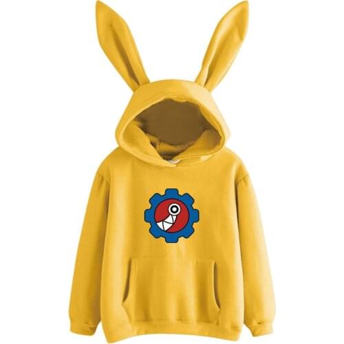 Janpanese Anime sk8 the infinity Rabbit Hoodie Women Girls Kpop Sweatshirts Kawaii streetwear graphic Japan korea yellow