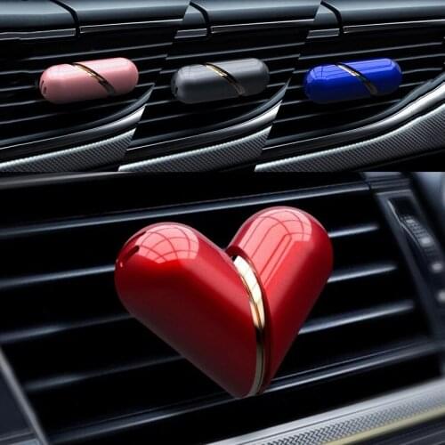 LOVE heart-shaped Car Perfume Diffuser Air Freshener Adjustable Outlet Vent Clip Auto Scent Fragrance Car Interior Accessories