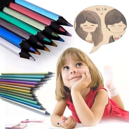 Professional the art pencils Markers 12 Colors Graphic Sketch Twin Marker colored pencil For Drawing Art Supplies colour pencils