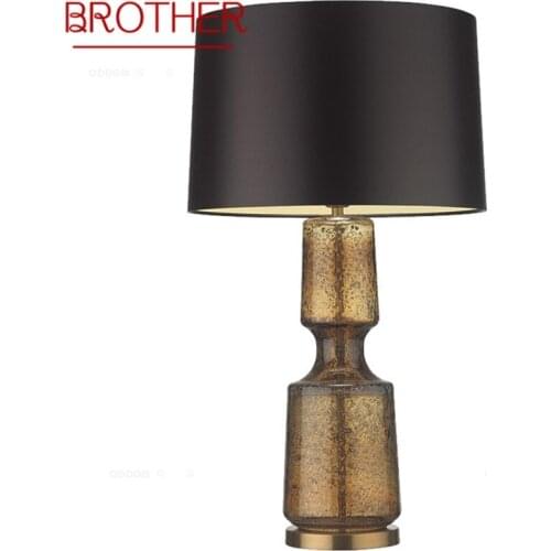 BROTHER Simple Table Light Contemporary Desk Lamp LED for Home Bed Room Decoration