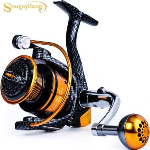 Sougayilang 5.2:1/5.1:1 Fishing Reel 1000-7000 Series Spinning Reel 12KG Max Drag Carp Fishing Tackles 12+1BB Carp Fishing Reel