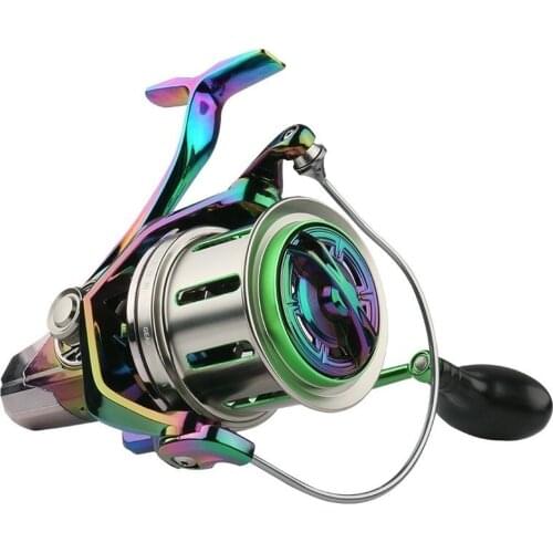 2021 Fishing Spinning Reel Strengthen 25KG Max Drag 18+1BB Carretilha All Metal Body Moulinet Peche En Mer Wheel CC8000-12000