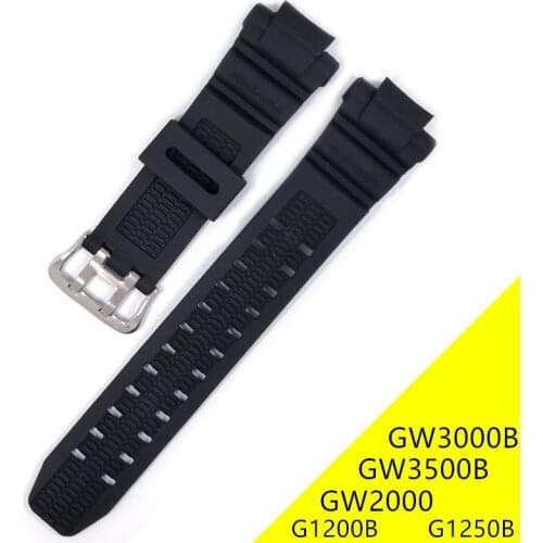 Silicone Waterproof Watch Band Strap Bracelet For Casio G shock GW2000/ GW3000B/GW3500B G1200B G1250B Sport Watch Accessories
