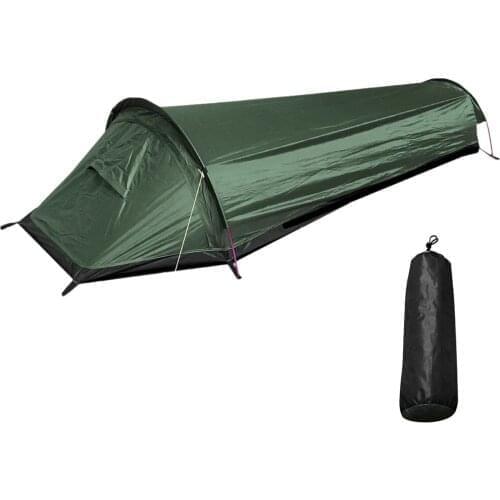 Outdoor Waterproof Backpacking Sleep Tent Outdoor Hiking Sleeping Bag Tent Lightweight Single Person Camping Tent