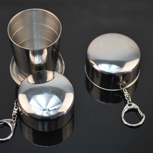 Outdoor stainless steel folding 150 ml mouthwash cup Flexible Cup Portable Creative Water Cup Travelling cup NO.C0927
