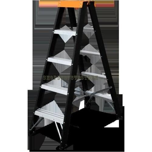 Thickened A Ladder Double Side Ladder Aluminum Alloy Ladder Folding Indoor And Outdoor Miter Ladder Light Three Or