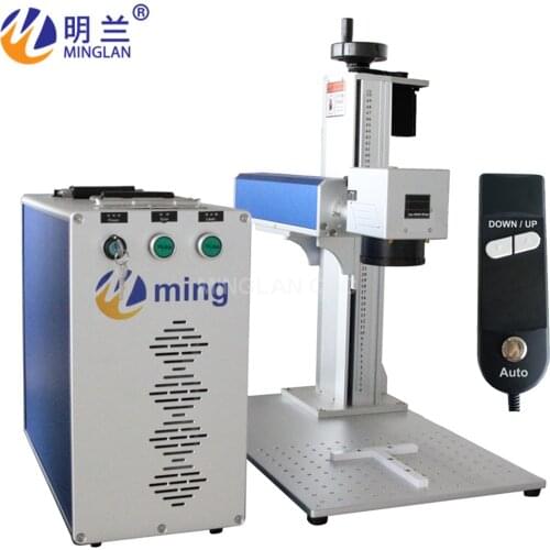 20W auto focus fiber laser marking machine price / fiber laser engraver/ laser marker on metal